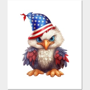 4th of July Baby Bald Eagle #8 Posters and Art